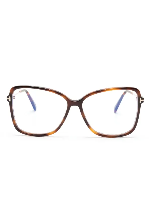 TOM FORD Eyewear バタフライ眼鏡フレーム | ブラウン | FARFETCH JP