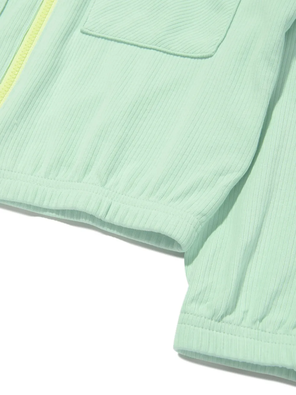  Converse Kids Zip-up Ribbed-knit Bomber Jacket - Green 