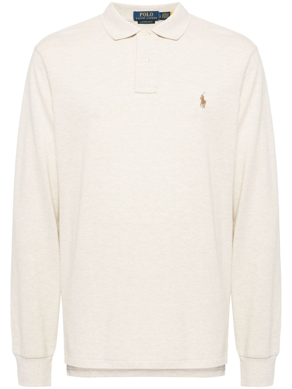 Polo Ralph Lauren Polo Pony-embroidered Polo Shirt In Neutrals