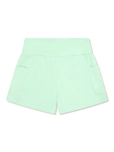 Converse Kids logo-lettering ribbed-knit shorts