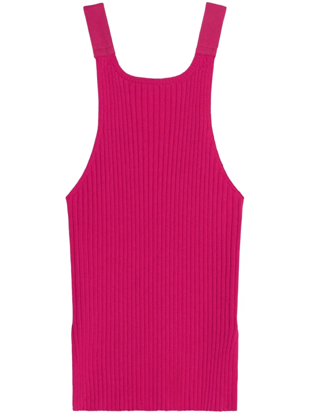 Helmut Lang Ribbed Tank Top In Pink