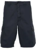 Incotex herringbone cargo shorts - Blue