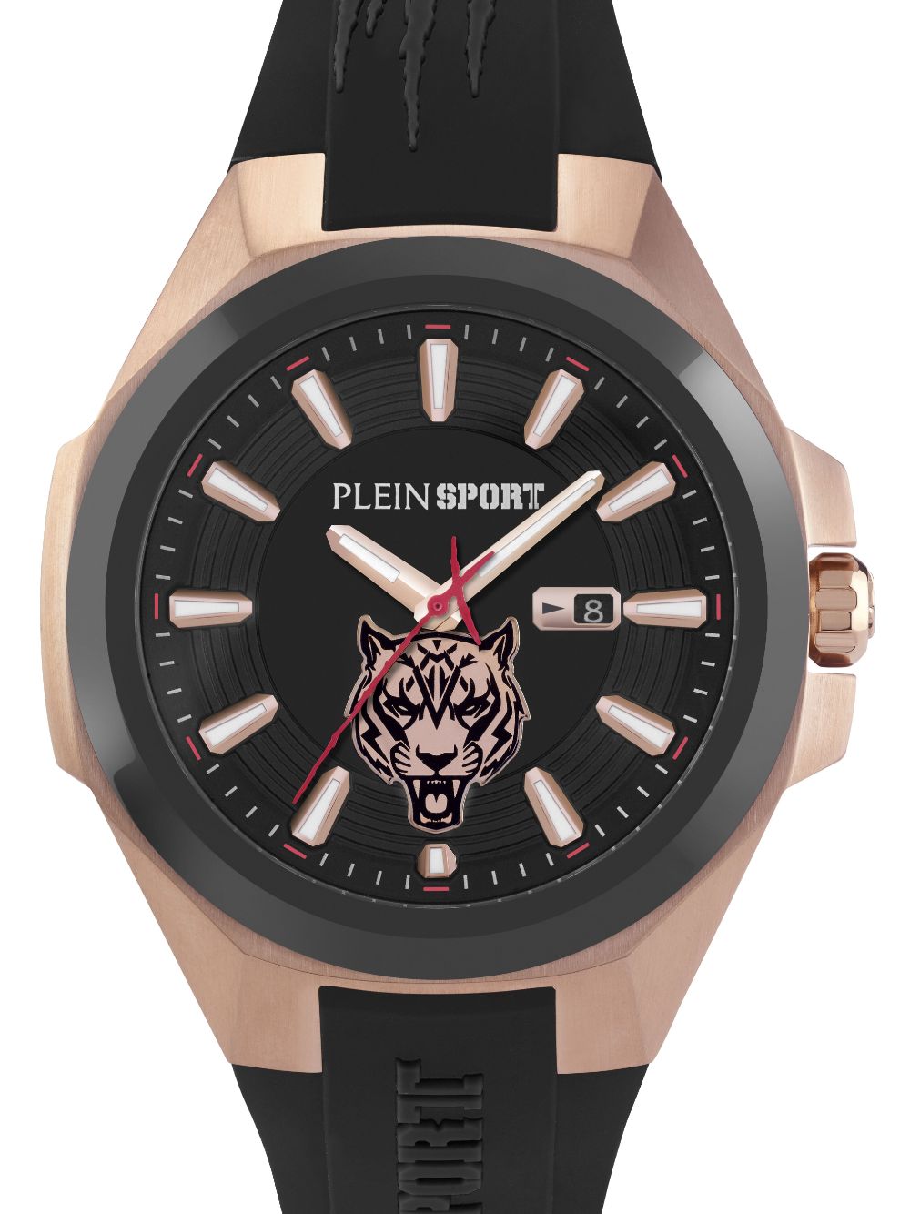 Plein Sport Tigermaster 47 mm horloge - Zwart