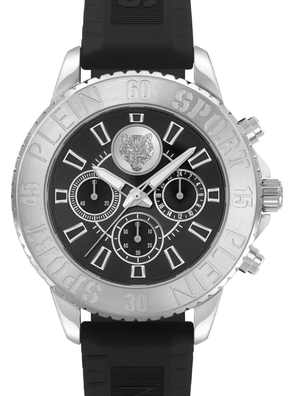Plein Sport Glam Chrono 44 mm horloge - Zwart