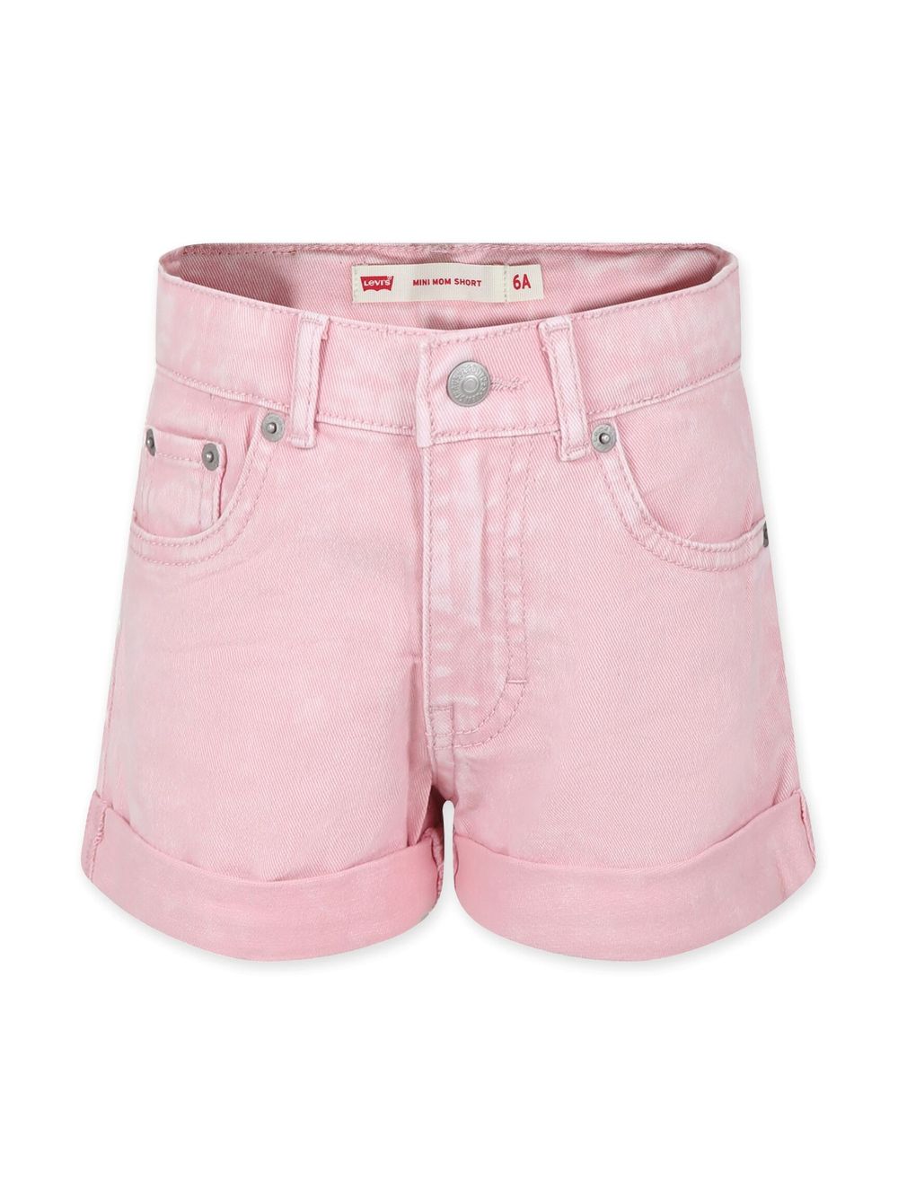 Levi's Kids' Logo-appliqué Organic-cotton Shorts In Pink