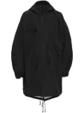Junya Watanabe MAN drop-shoulder hooded parka coat - Black