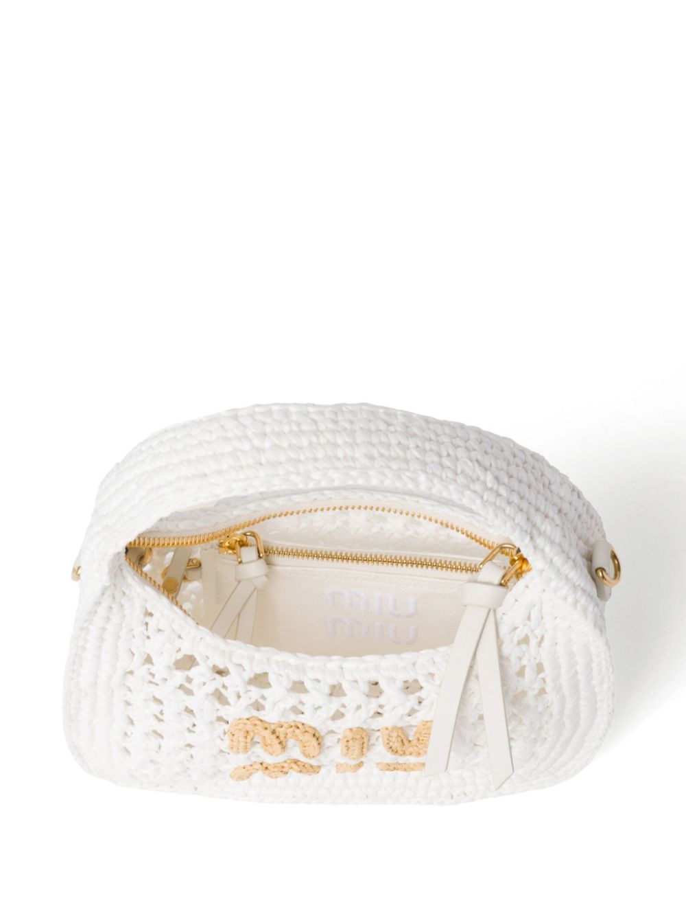 Miu Miu Wander crochet-knit shoulder bag WOMEN