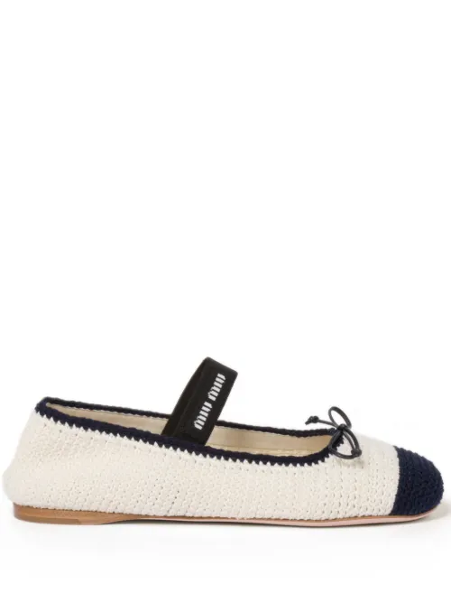 Ballerines en crochet - Miu Miu - Modalova