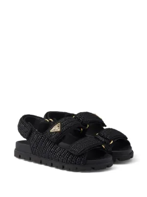 シューズ・サンダルその他 PRADA Woman Flat sandals Black 1X894NF01038 F0002 Prada thong-strap Flat Sandals | Black | FARFETCH