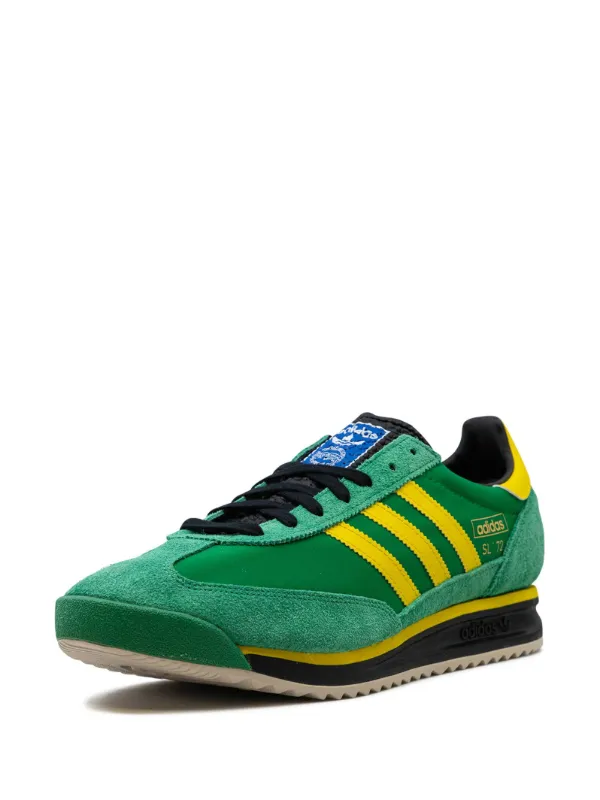 Green and yellow adidas shoes online