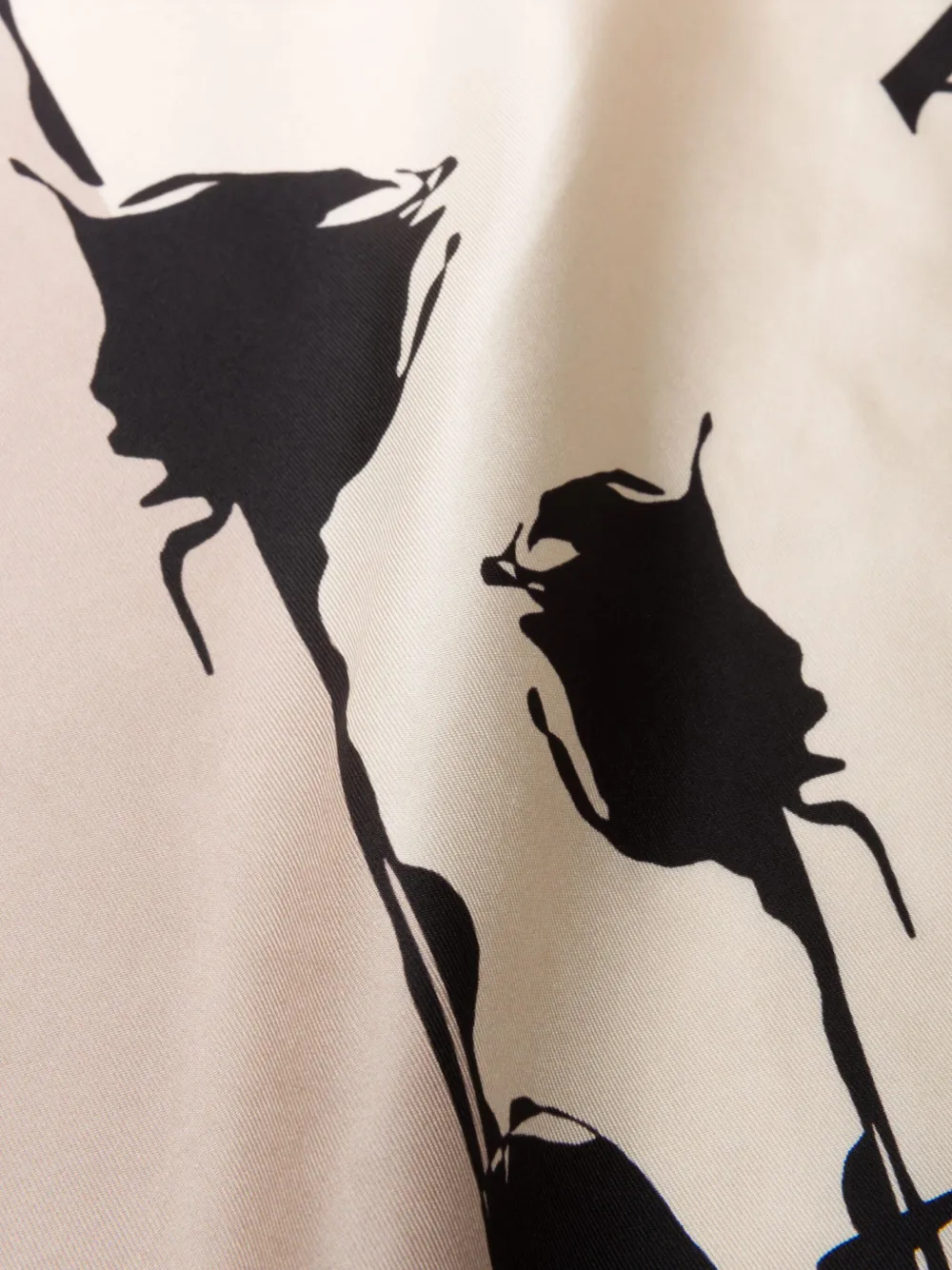 Prada Sjaal met bloemenprint - Beige