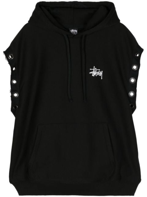 Junya Watanabe MAN x Stussy logo-print sleeveless hoodie