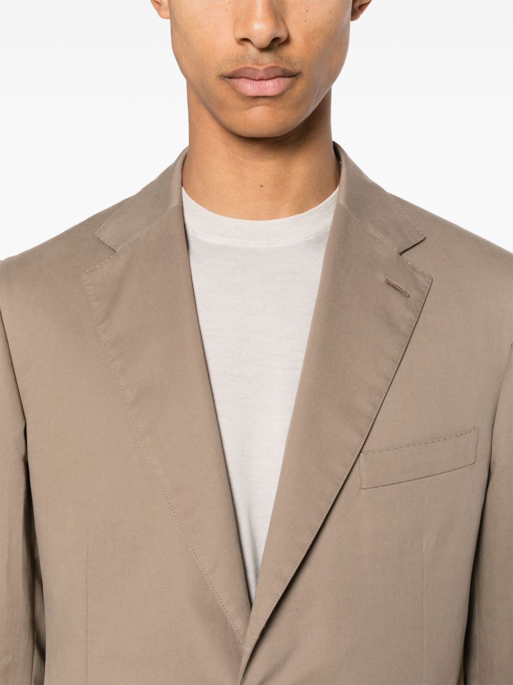Shop Brioni Gabardine-weave Single-breasted Suit In Brown
