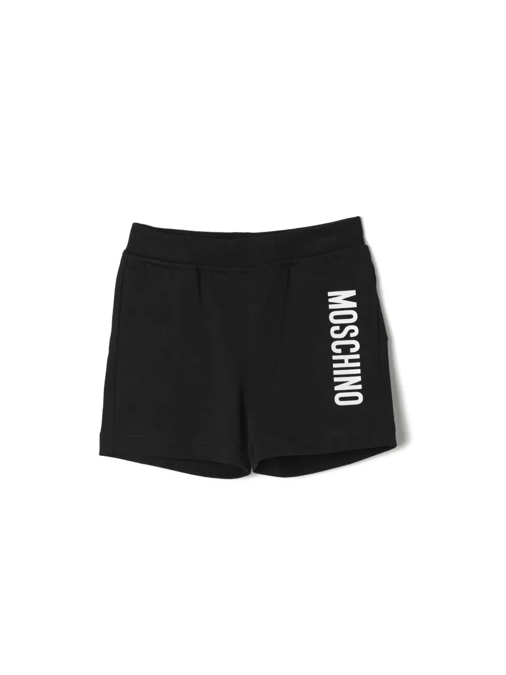 Moschino Kids Shorts met logoprint - Zwart