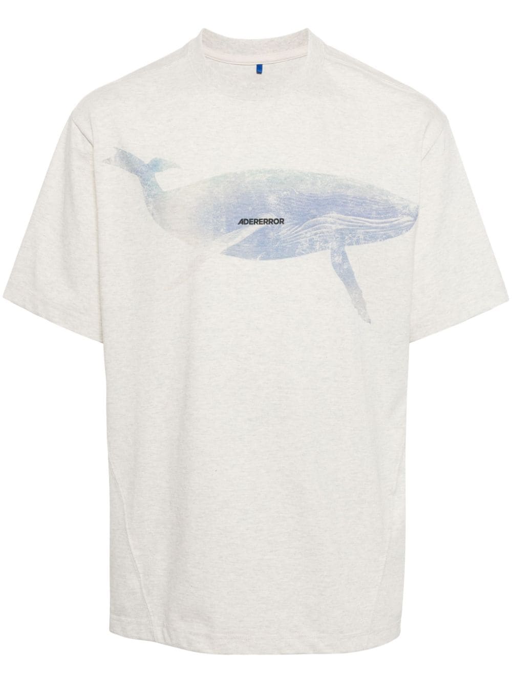 Ader Error Whale-print Cotton T-shirt In White