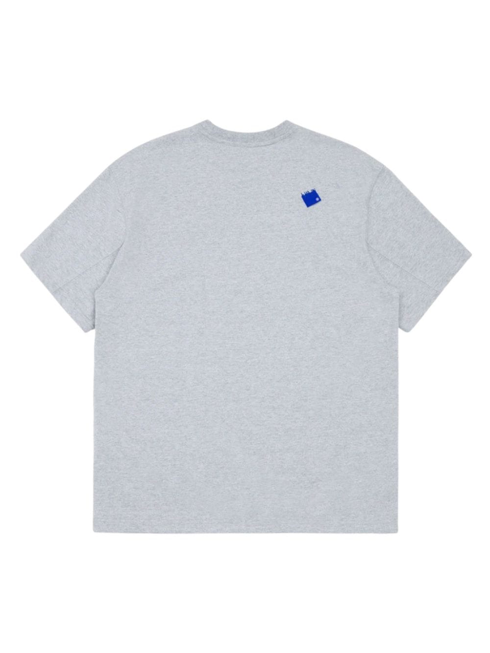 Shop Ader Error Logo-tag Jersey T-shirt In Grey