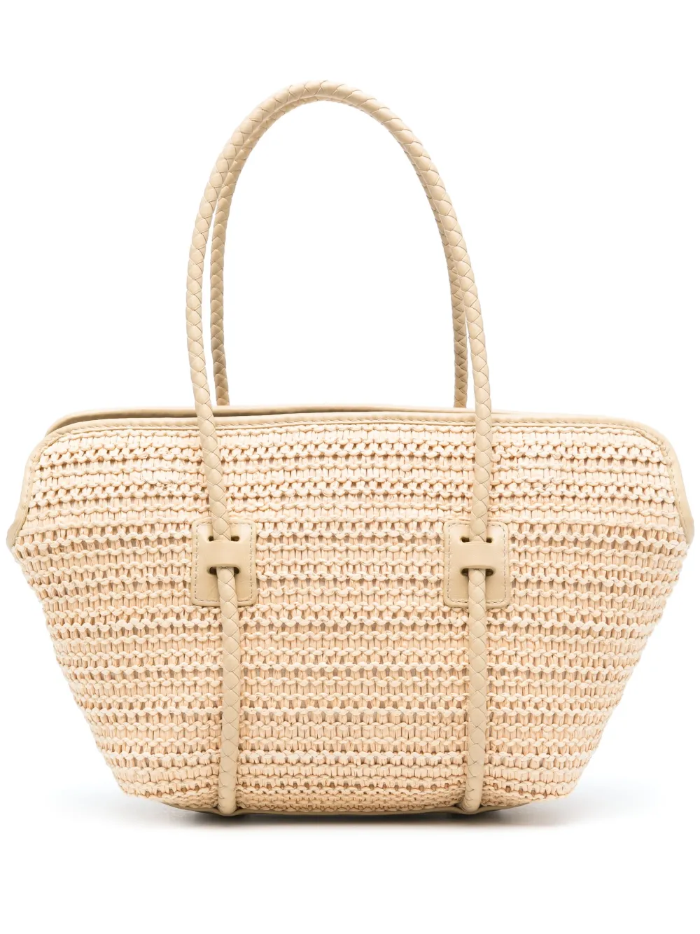 Forna interwoven-raffia tote bag