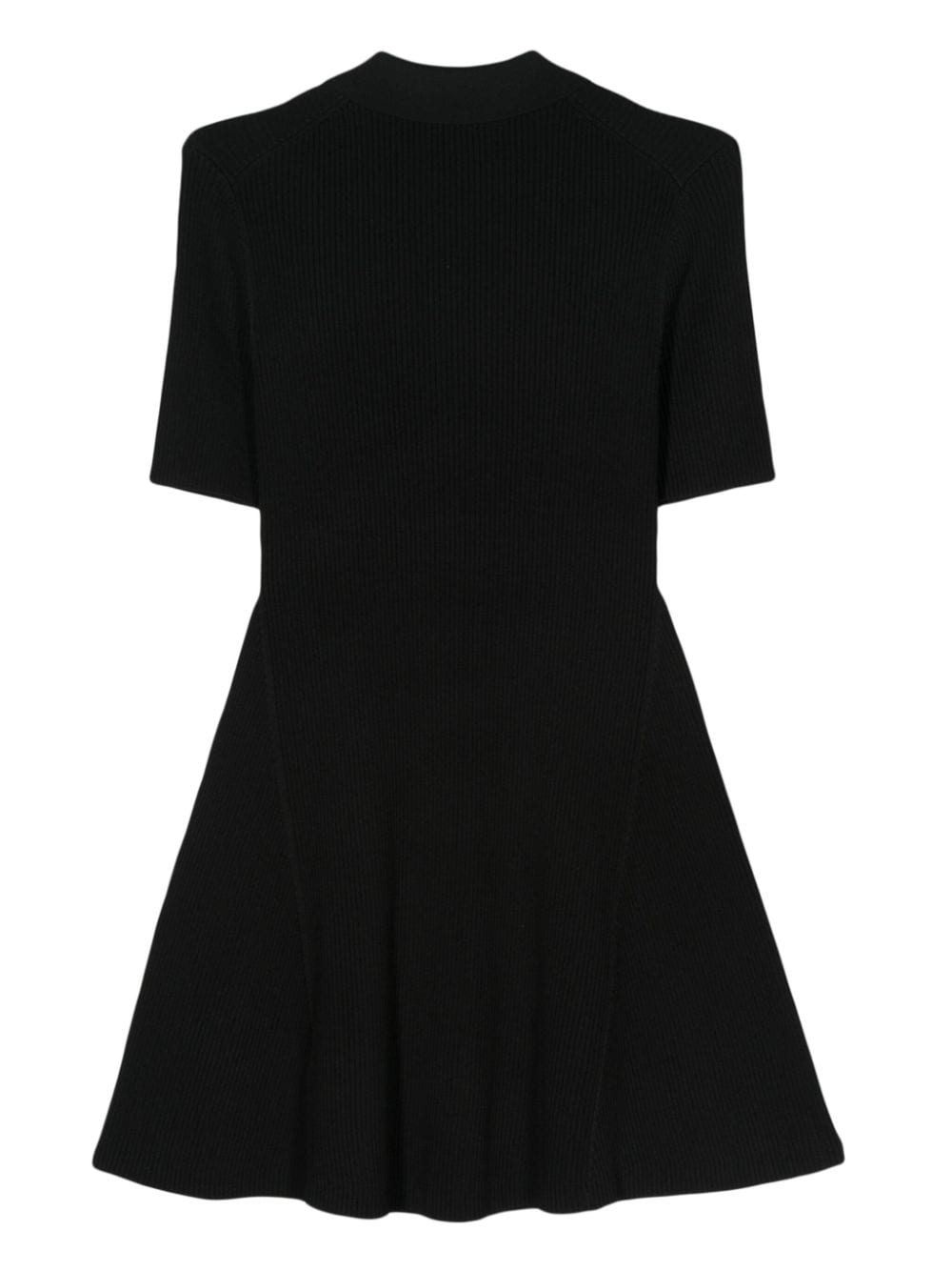GANNI Mini-jurk met geborduurd logo - Zwart