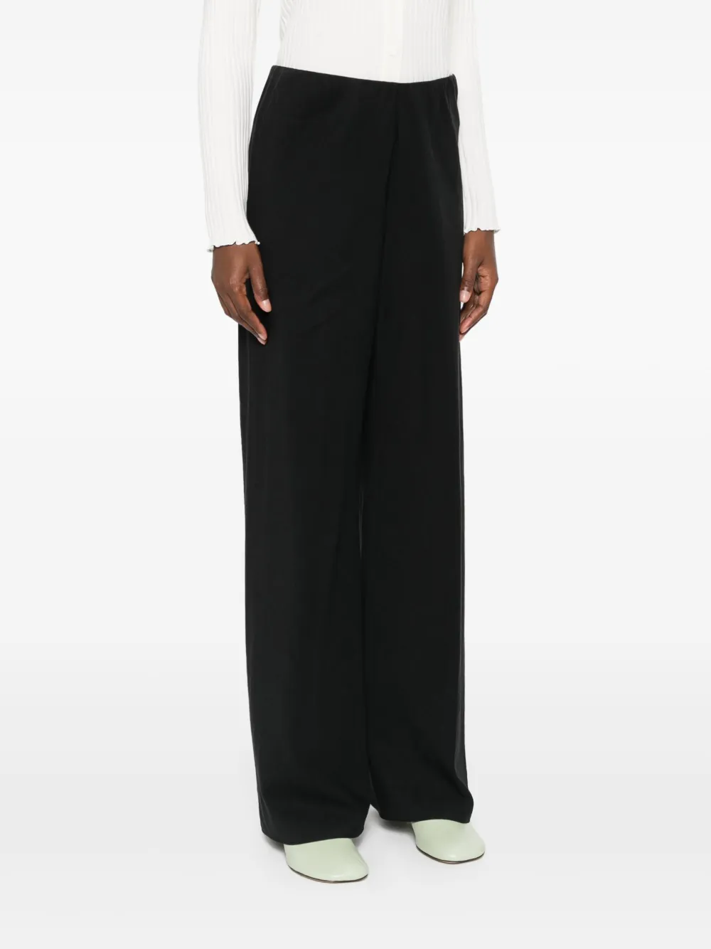 Vince High waist broek Zwart