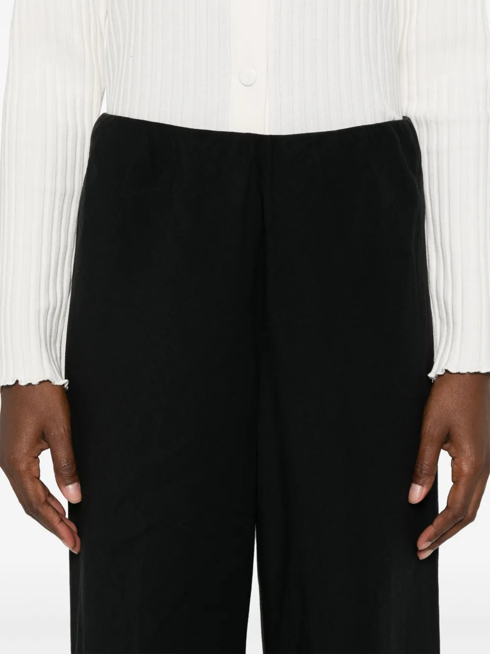 Vince High waist broek Zwart