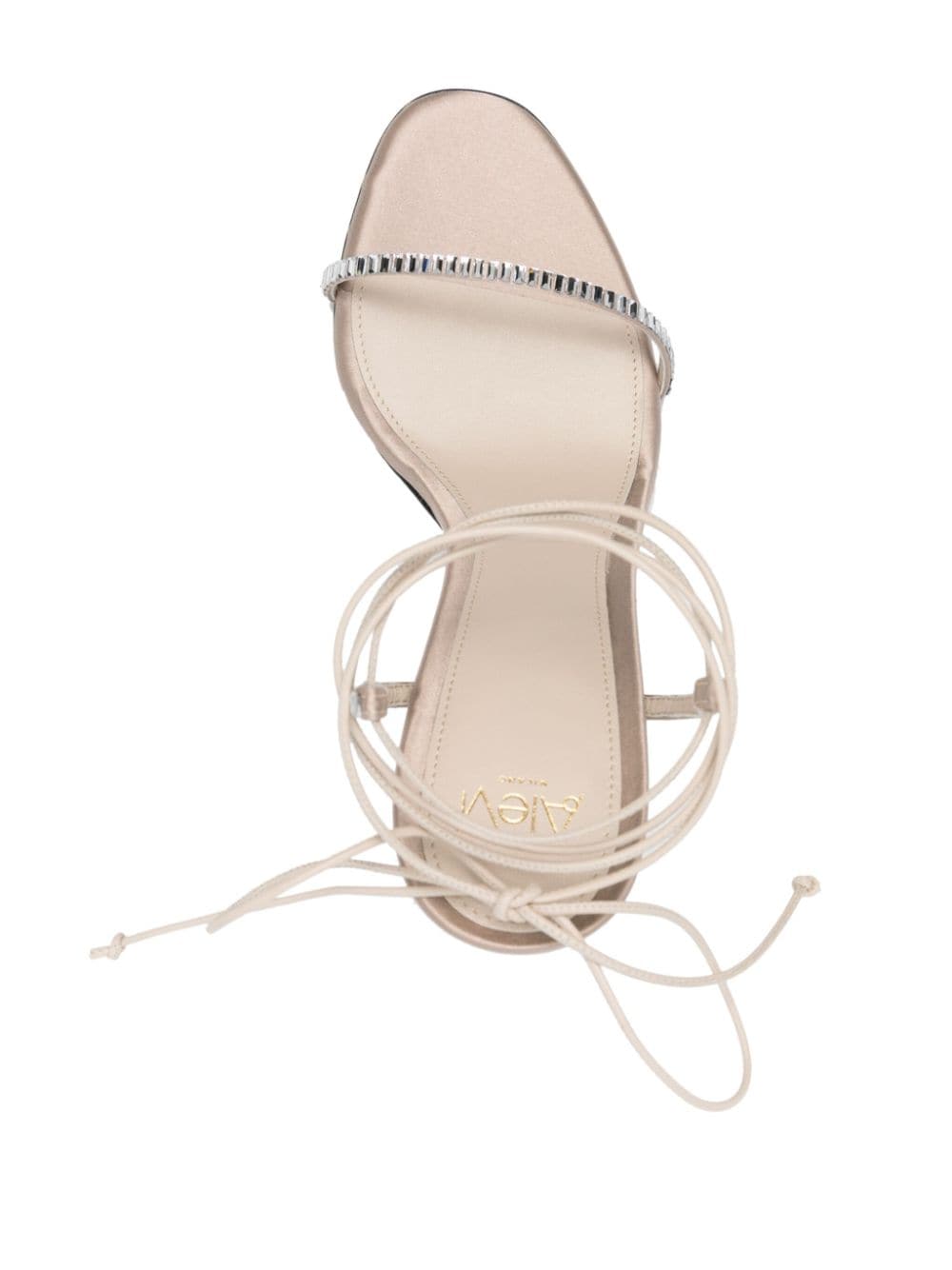 Shop Alevì Kiky 120mm Sandals In Neutrals