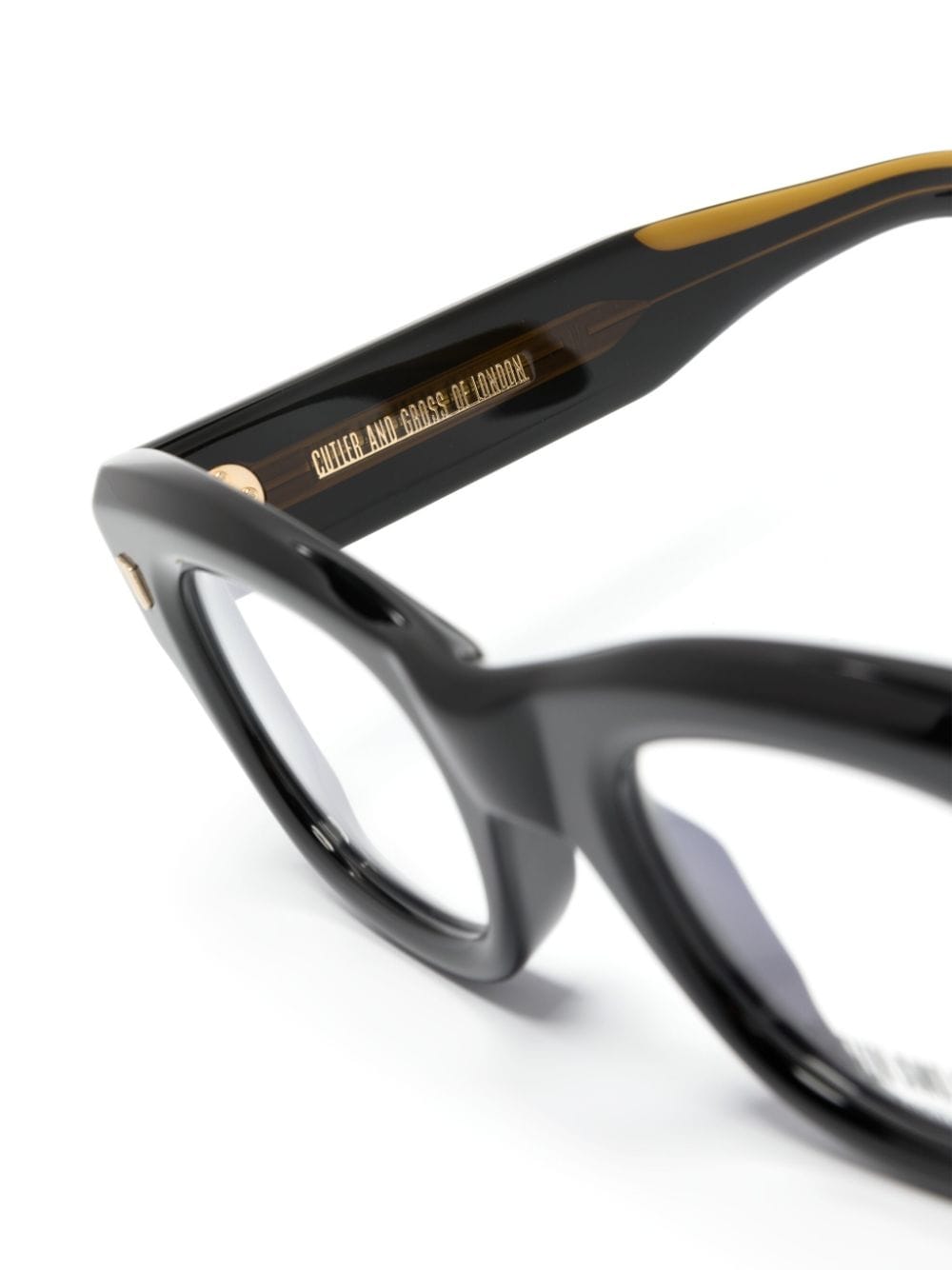 Shop Cutler And Gross 9261 Cat-eye Glasses In Black