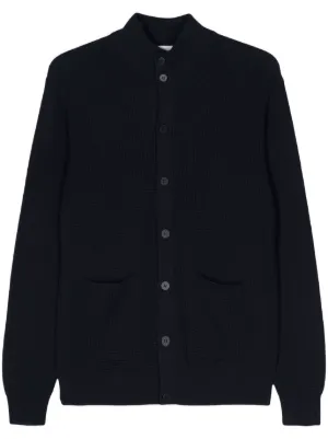 Comme Des Garçons Shirt バイカラー カーディガン | ブラック