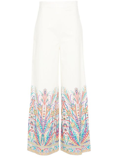 ETRO botanical-print trousers Women