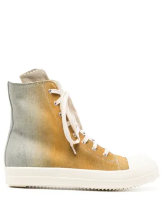 Rick Owens DRKSHDW グラデーション デニムスニーカー | イエロー