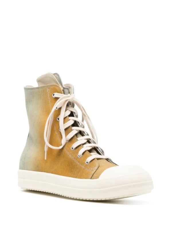 gradient-effect denim sneakers