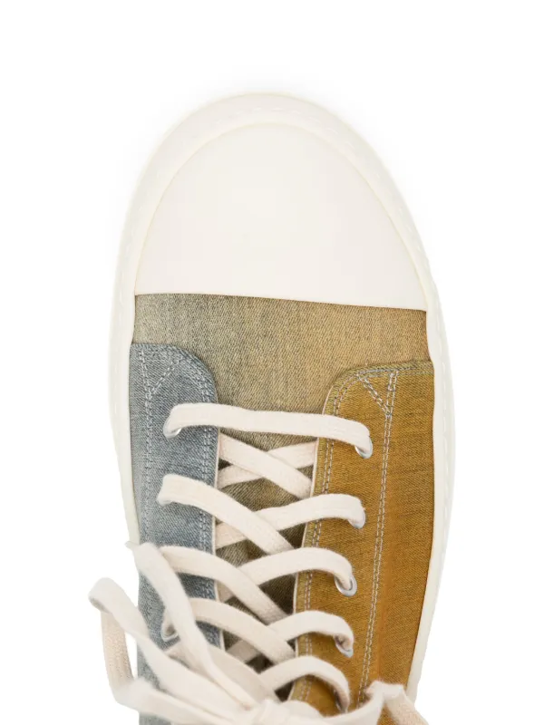 gradient-effect denim sneakers