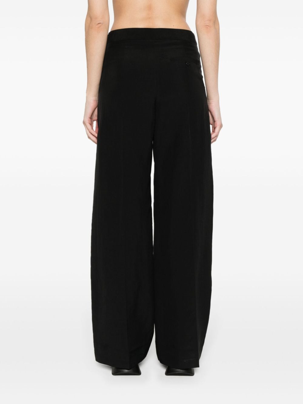 Shop Christian Wijnants Phenyo Belted Trousers In Black