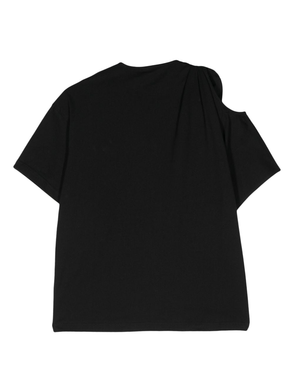 Shop Christian Wijnants Tafari Tied-shoulder T-shirt In Black