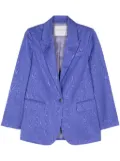 Forte Forte moire-effect blazer - Blue