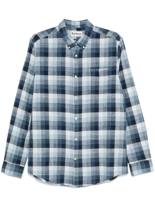 Barbour chemise à carreaux - Bleu - Barbour - Modalova
