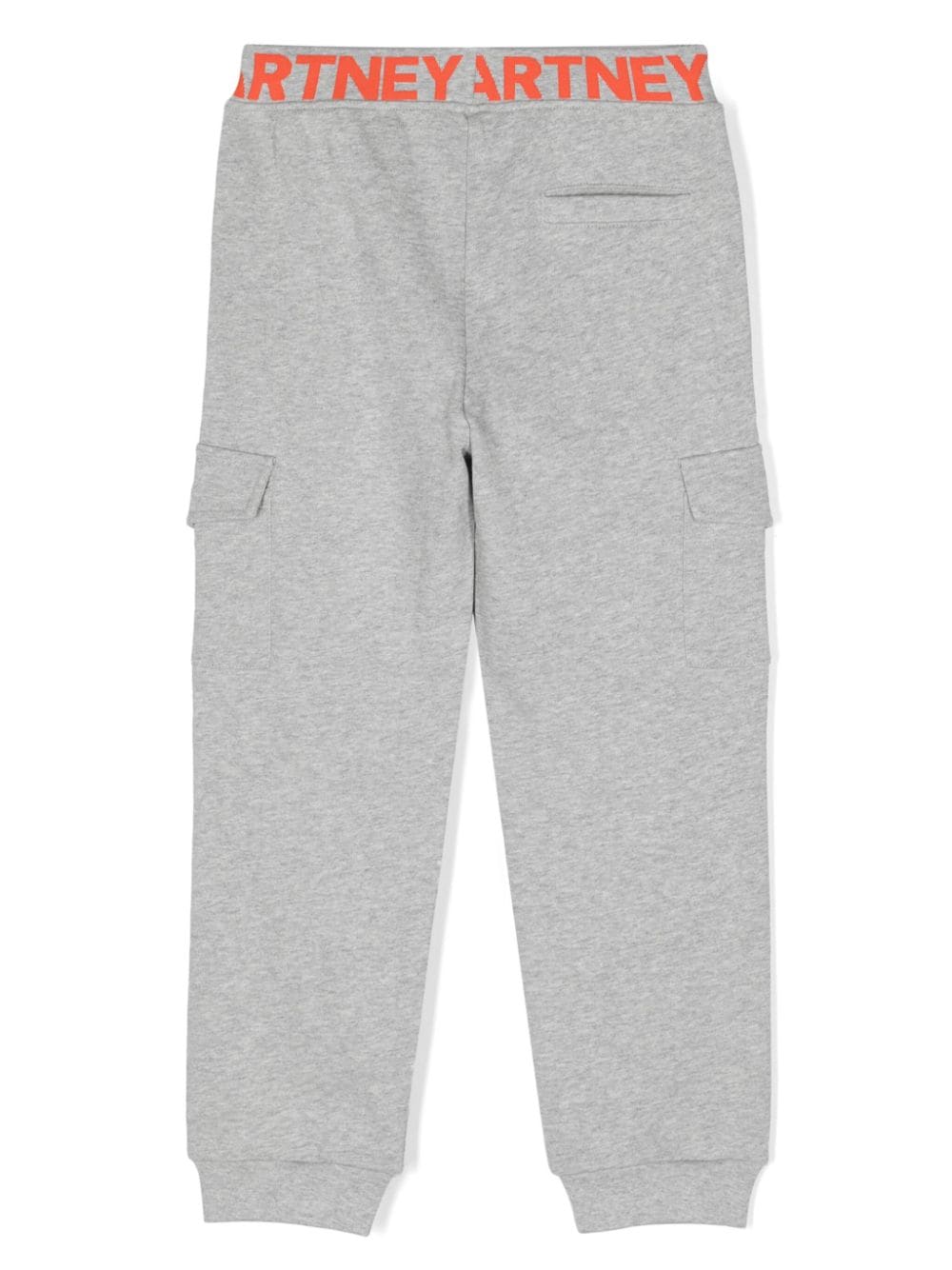 Shop Stella Mccartney Logo-waistband Track Pants In Grey