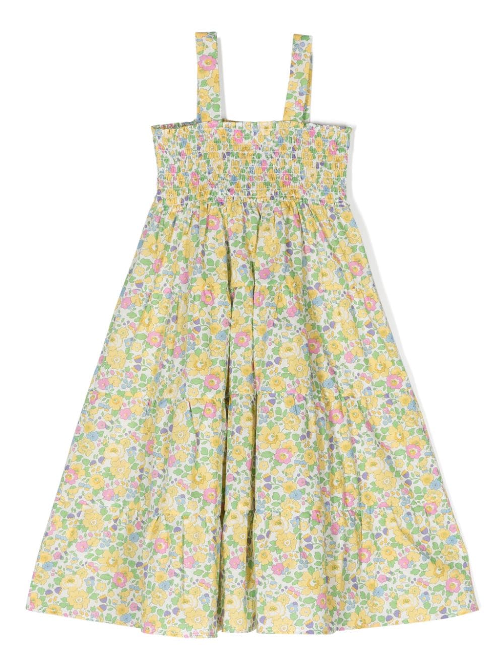 Shop Mc2 Saint Barth Jemine Jr Floral-print Skirt In Yellow
