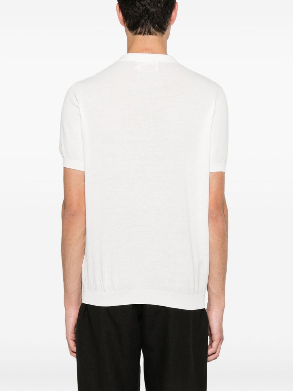 Shop Mc2 Saint Barth Sloan Cotton Polo Shirt In White