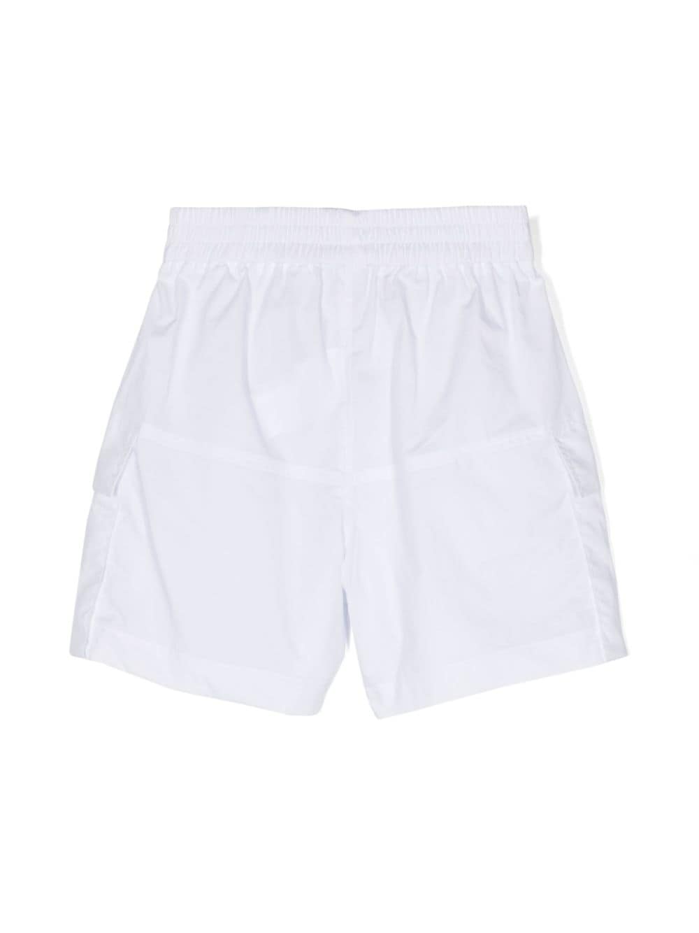 Shop Monnalisa Logo-plaque Cargo Shorts In White
