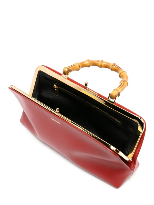 Jil Sander Small Goji Leather Tote Bag | Red | FARFETCH