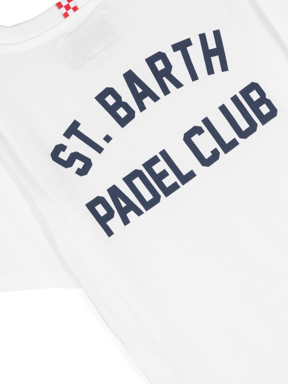 Shop Mc2 Saint Barth Logo-print Organic Cotton T-shirt In White