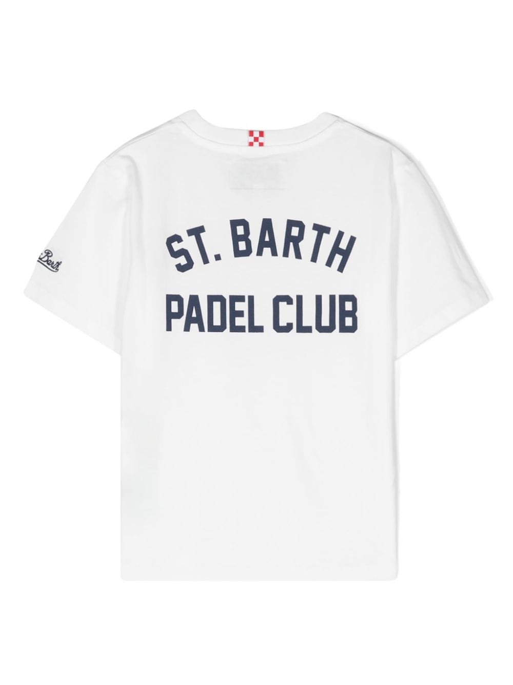 Shop Mc2 Saint Barth Logo-print Organic Cotton T-shirt In White