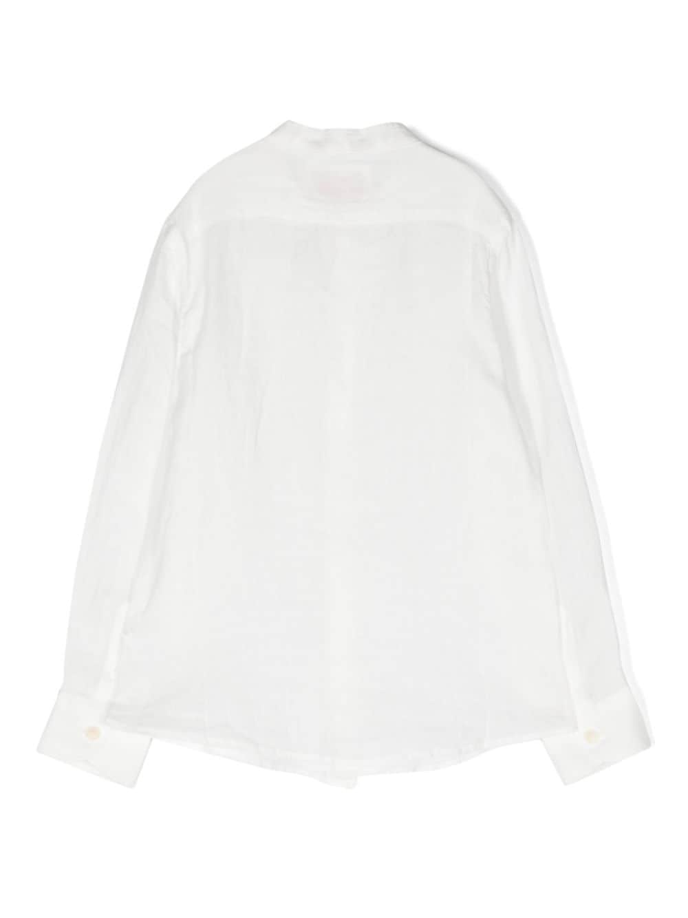Shop Mc2 Saint Barth Pati Linen Shirt In White