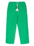 MC2 Saint Barth Kids Calais linen trousers - Green