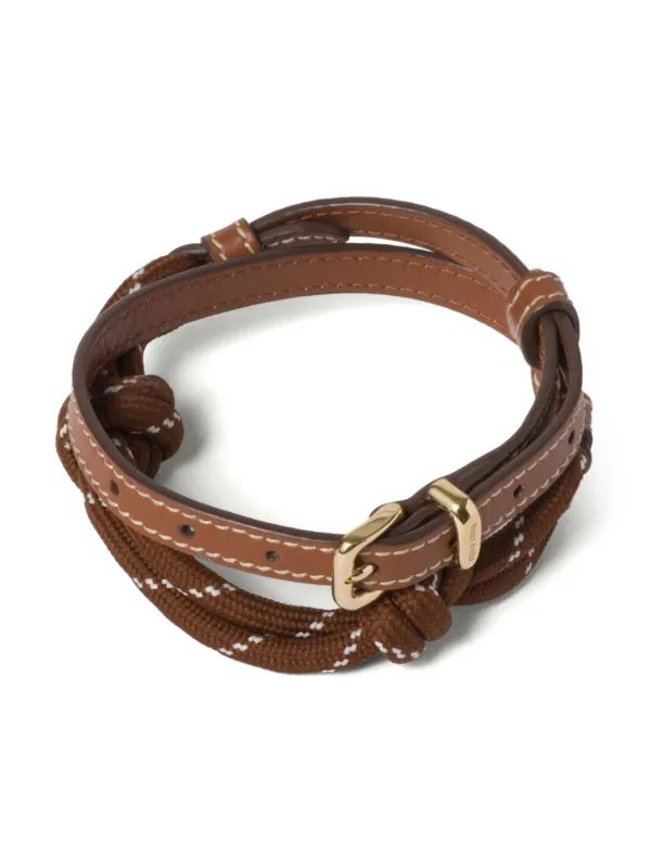 ブレスレット MIU MIU Brown Leather Bracelet 23119327_53203182_600.jpg
