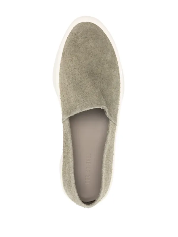 Fear Of God Suede slip-on Sneakers | Green | FARFETCH GE