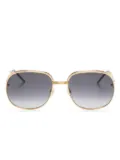 Casablanca gradient oval-frame sunglasses - Gold
