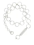 OUR LEGACY circle-link belt - Silver