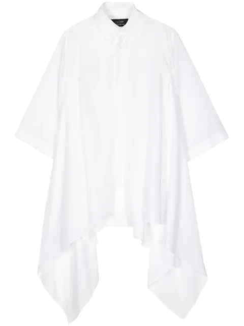 Yohji Yamamoto button-fastening asymmetric top