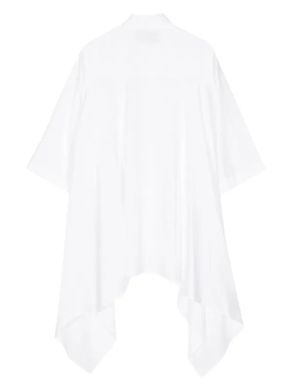 トップス n0xsss Yohji Yamamoto button-fastening Asymmetric Top | White | FARFETCH SG